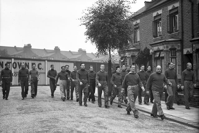 Off to training in the late 1940s