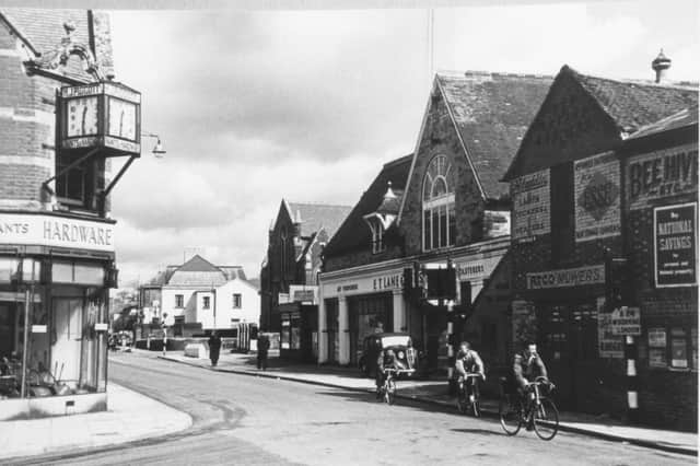 Springfield Road, Horsham, in the 1950s
