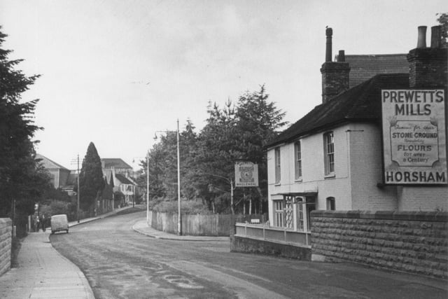 Worthing Road Bridge in Horsham in the 1950s