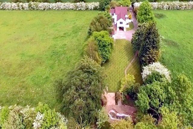 An aerial view of five bedroom detached house in Lincoln Road, Peterborough. Photo: Zoopla