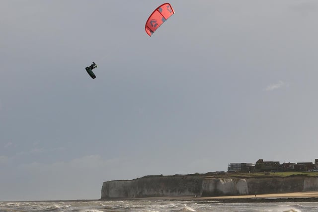 Lewis Crathern has been kitesurfing on these shores and in Cape Town in recent months / Pictures; Eunice Bergin