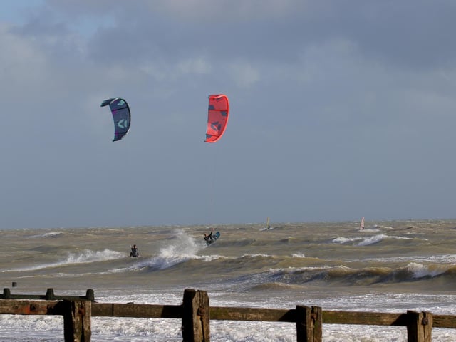 Lewis Crathern has been kitesurfing on these shores and in Cape Town in recent months / Pictures; Eunice Bergin