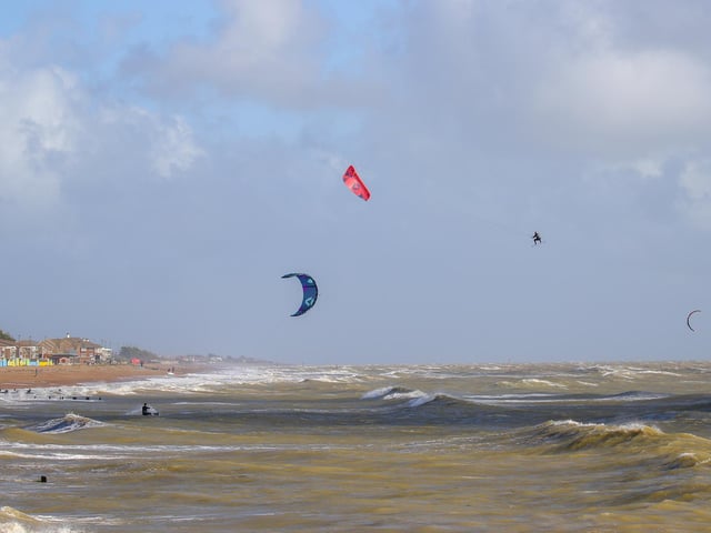 Lewis Crathern has been kitesurfing on these shores and in Cape Town in recent months / Pictures; Eunice Bergin