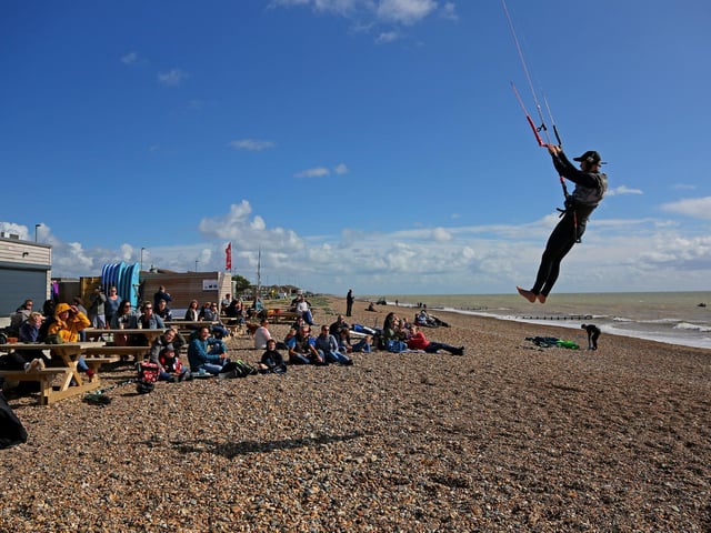 Lewis Crathern has been kitesurfing on these shores and in Cape Town in recent months / Pictures; Eunice Bergin