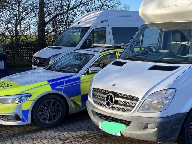 This vehicle was stopped for being an astonishing 1190kg overweight. The driver has been reported and the vehicle is not prohibited back on the road until the load is reduced.