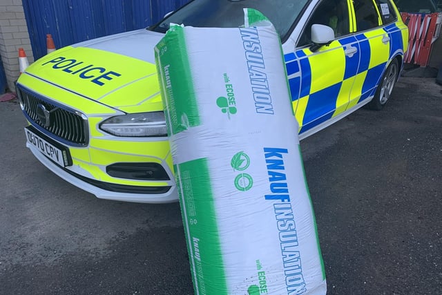 There was nearly a serious incident on the A1M this week when a truck spilled its load all across one lane of the road. Officers had to attend to clear up several bags of insulation. The search for the driver is ongoing.