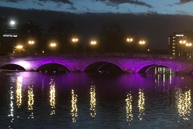 The bridge was lit up in purple on March 16 for Young Carers Action Day - an annual event, organised by Carers Trust to raise awareness of young carers and the incredible contribution they make to their families and local communities.