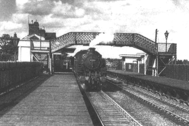 On the right track at Daventry Railway Station. The station closed in 1958.