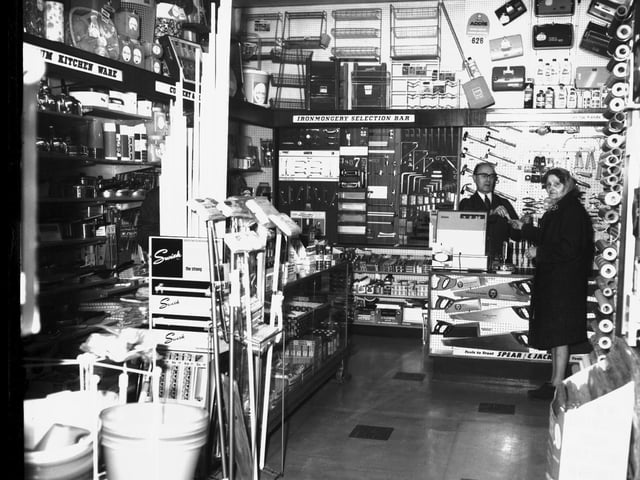 The inside of Lawes hardware shop