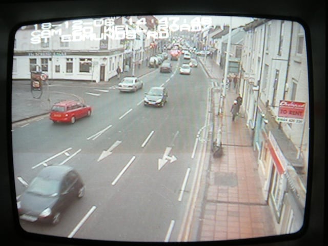 A different take on Wellingborough Road - this time from a CCTV image in 2006 from the former Northampton Borough Council's control room