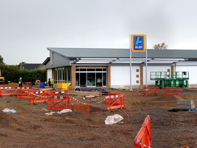 Work on the new Alidi on Wellingborough Road in 2011