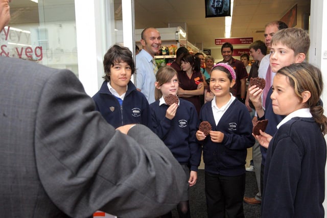 And these children from Simpson Avenue Primary School were given a treat at the official opening of Sainsbury's Local