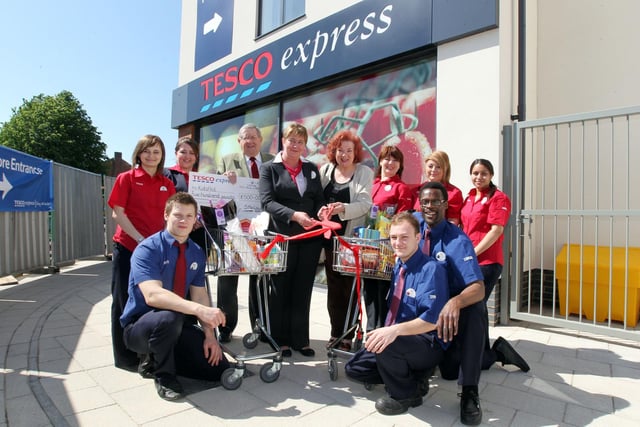 The opening of the new Tesco Express in Wellingborough Road in 2012