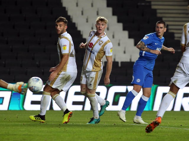 One of many signings by former Posh manager Steve Evans. Walker scored on his debut as a half-time substitute in a 3-3 EFL Trophy draw at MK Dons (pictured) in September, 2018 after signing on loan from Hearts, but couldn't hold a regular starting place down and returned to Hearts (where he remains) after 16 Posh appearances and two goals.