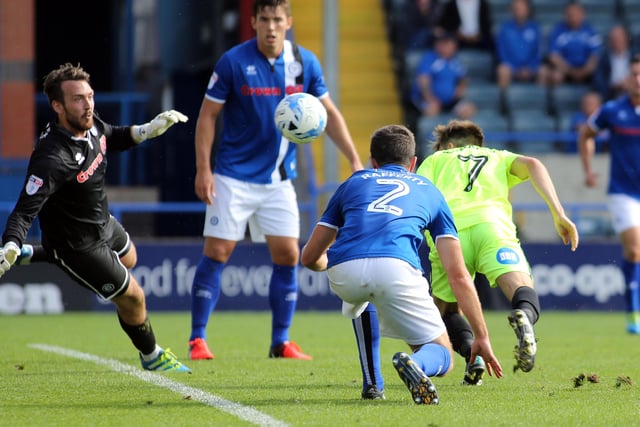 Edwards moved to Posh from Crawley in July 2016 and scored a late winning goal (pictured) in a 3-2 success at Rochdale on the opening day of the 2016-17 League One season. He scored 16 goals in 64 games for Posh before moving to Ipswich Town in July 2018. Edwards now plays for League One promotion chasers Wigan.