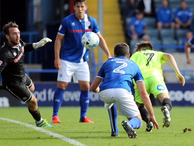 Edwards moved to Posh from Crawley in July 2016 and scored a late winning goal (pictured) in a 3-2 success at Rochdale on the opening day of the 2016-17 League One season. He scored 16 goals in 64 games for Posh before moving to Ipswich Town in July 2018. Edwards now plays for League One promotion chasers Wigan.