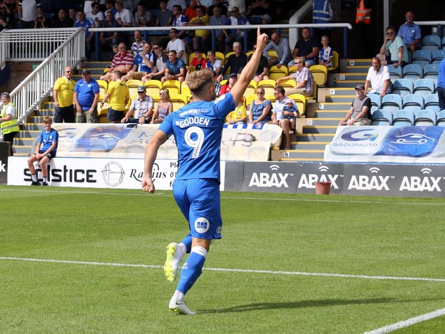 Godden was signed by Evans from Stevenage in July 2018 and he scored just two minutes into his Posh debut in that 2-1 win over Bristol Rovers on the opening day of the 2018-19 League One season. He's pictured celebrating that goal. Godden went on to score 18 goals in 48 Posh appearances before moving to Coventry City after 12 months at London Road. He's been a great success with the Sky Blues and he should appear for them against Posh this Saturday.