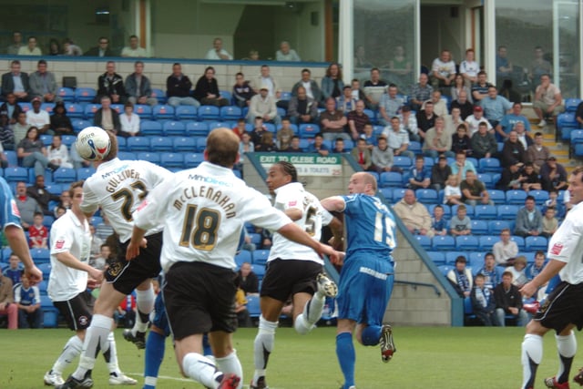 Centre-back White joined Posh on loan from Notts County in March 2007 and netted on his debut (pictured), a 3-0 League Two win over Hereford at London Road. He went on to score 3 goals in just 7 Posh appearances before returning to County. Went on to play for Darlington, Luton, Hereford and Gateshead before retiring.