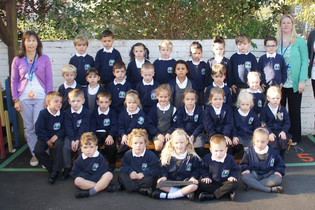 St Andrew's CE Infants School Caterpillars class - teacher Mrs Weston , TA Mrs French, INA, Mrs Maurais SUS-151014-100434001