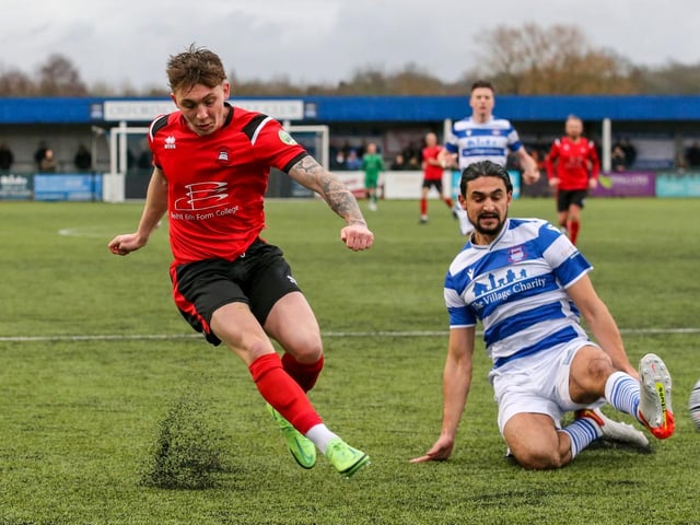 Action from Eastbourne Borough's 2-0 win at Oxford City / Pictures: Lydia and Nick Redman