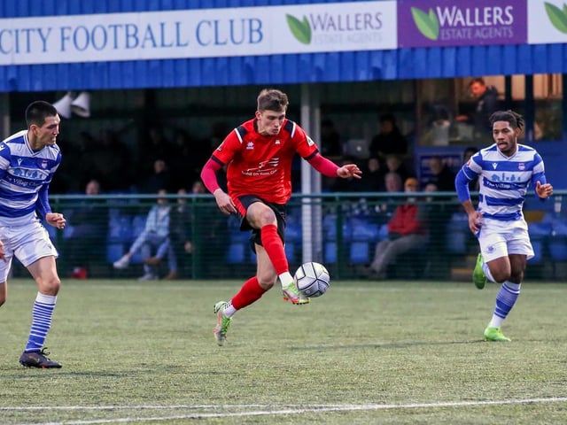 Action from Eastbourne Borough's 2-0 win at Oxford City / Pictures: Lydia and Nick Redman