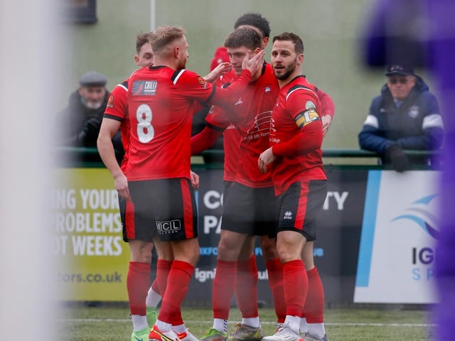 Action from Eastbourne Borough's 2-0 win at Oxford City / Pictures: Lydia and Nick Redman