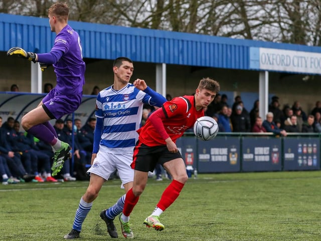 Action from Eastbourne Borough's 2-0 win at Oxford City / Pictures: Lydia and Nick Redman