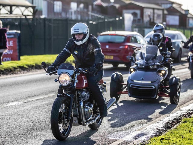 The annual Chilly Willy Charity Motorcycle Ride on January 9, 2022 at the All Seasons Cafe in the Billing Garden Village. Photo by Kirsty Edmonds.
