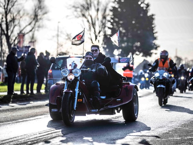 The annual Chilly Willy Charity Motorcycle Ride on January 9, 2022 at the All Seasons Cafe in the Billing Garden Village. Photo by Kirsty Edmonds.