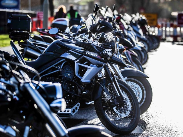 The annual Chilly Willy Charity Motorcycle Ride on January 9, 2022 at the All Seasons Cafe in the Billing Garden Village. Photo by Kirsty Edmonds.