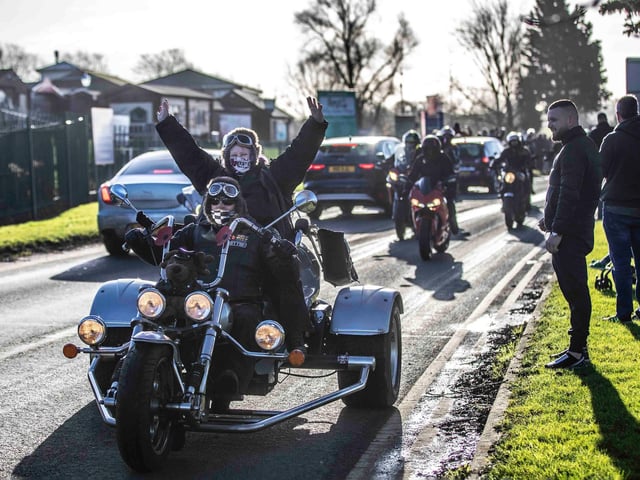 The annual Chilly Willy Charity Motorcycle Ride on January 9, 2022 at the All Seasons Cafe in the Billing Garden Village. Photo by Kirsty Edmonds.