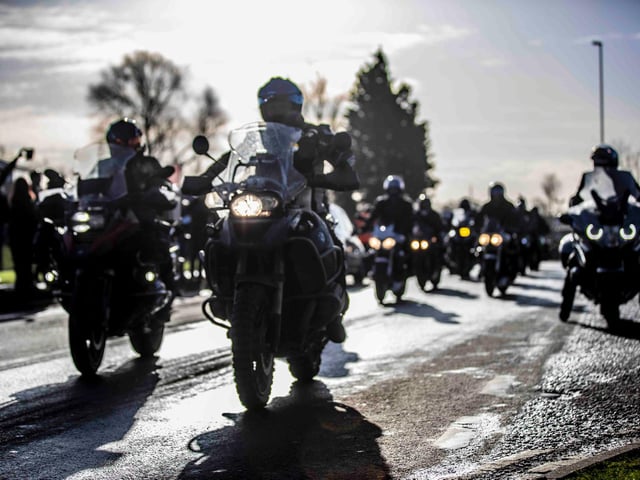 The annual Chilly Willy Charity Motorcycle Ride on January 9, 2022 at the All Seasons Cafe in the Billing Garden Village. Photo by Kirsty Edmonds.