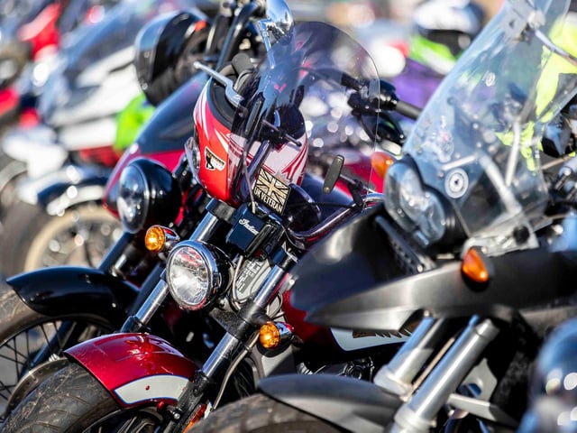 The annual Chilly Willy Charity Motorcycle Ride on January 9, 2022 at the All Seasons Cafe in the Billing Garden Village. Photo by Kirsty Edmonds.