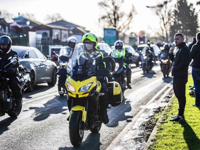 The annual Chilly Willy Charity Motorcycle Ride on January 9, 2022 at the All Seasons Cafe in the Billing Garden Village. Photo by Kirsty Edmonds.