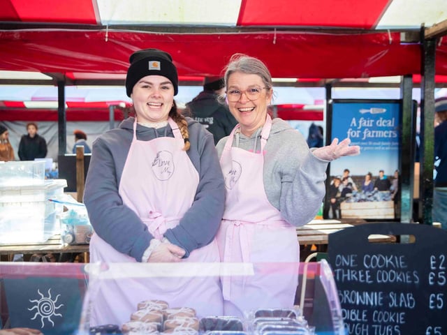 Vegan Market Co in Market Square, Northampton town centre on Sunday, January 9, 2022. Photo by Kirsty Edmonds.