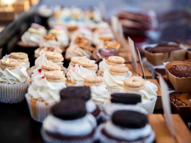 Vegan Market Co in Market Square, Northampton town centre on Sunday, January 9, 2022. Photo by Kirsty Edmonds.