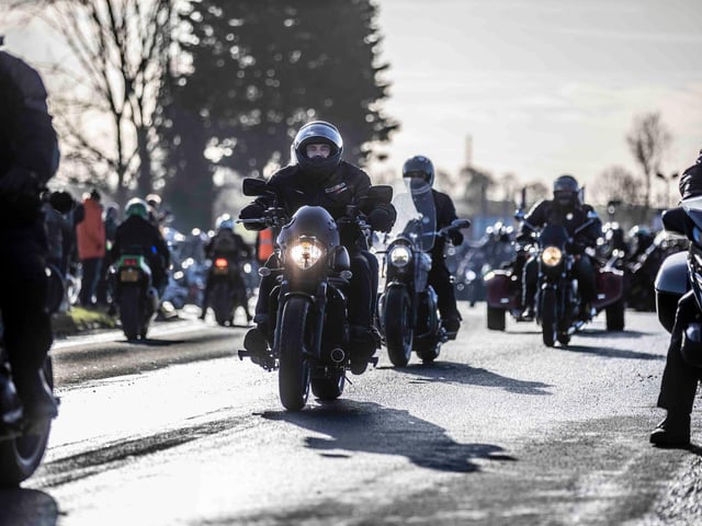The annual Chilly Willy Charity Motorcycle Ride on January 9, 2022 at the All Seasons Cafe in the Billing Garden Village. Photo by Kirsty Edmonds.