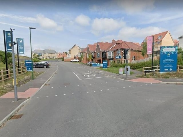 Development off Stane Street at Codmore Hill near Pulborough (Google Maps Street View)