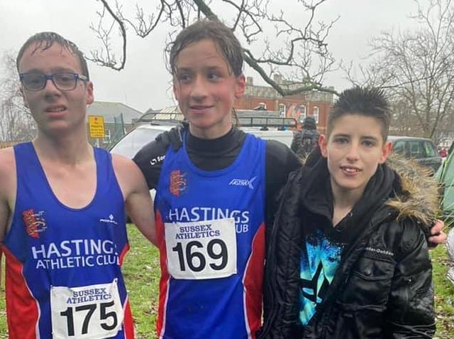 Hastings AC runners at the Sussex cross country championships / Picture: Andy Cox