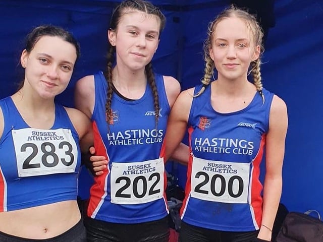 Hastings AC runners at the Sussex cross country championships / Picture: Andy Cox