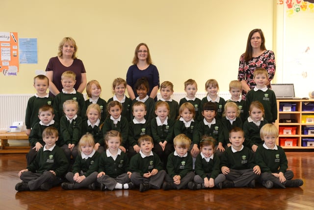 Reception class at Whytemead First School in Worthing in autumn 2014