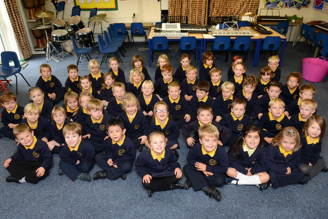 Reception class at Upper Beeding Primary School in autumn 2014
