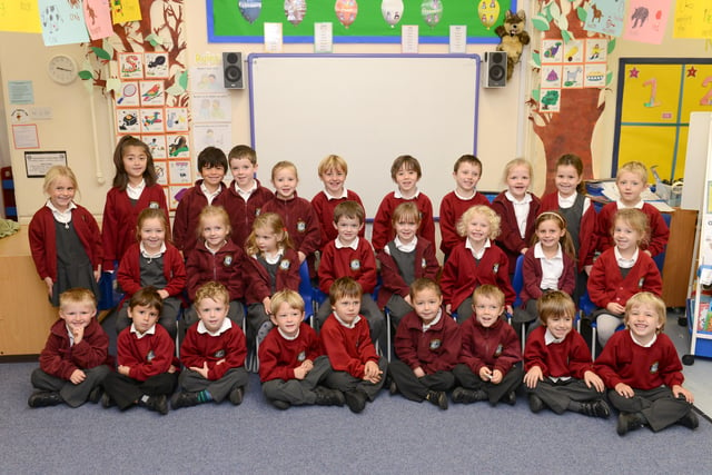 Reception class at Swiss Gardens Primary School, Shoreham, in autumn 2014