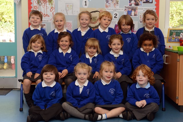 Reception class at St Mary's CE Primary School, Climping, in autumn 2014