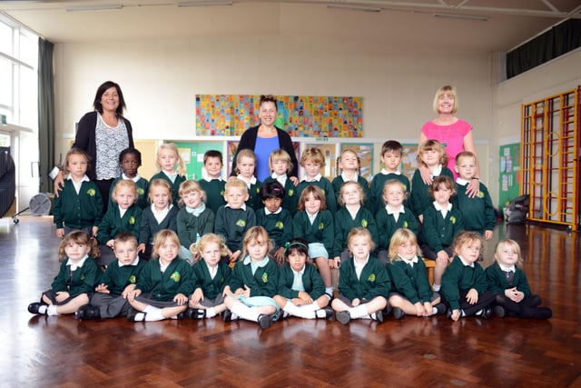Reception class at Holmbush Primary School, Shoreham, in autumn 2014