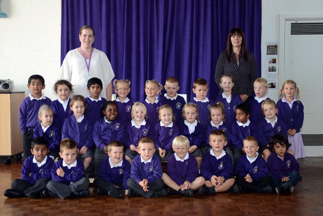 Reception class at St Catherine's Primary School, Littlehampton, in autumn 2014