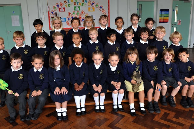 Reception class at St Peter's RC Primary School, Shoreham, in autumn 2014