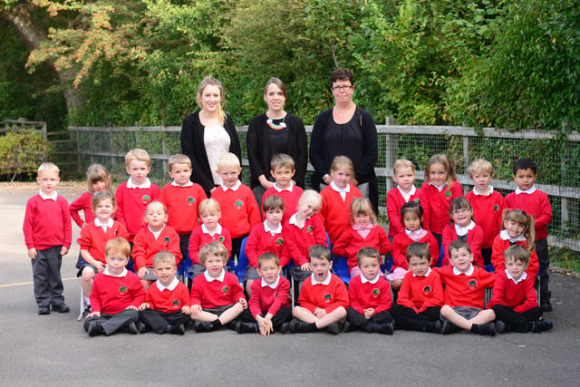 Reception class at The Laurels First School in Worthing  in autumn 2014