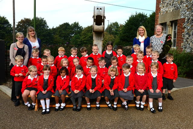 Reception class at Lyminster Primary School in autumn 2014