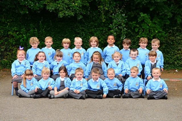Reception class at Hawthorns First School in Worthing in autumn 2014